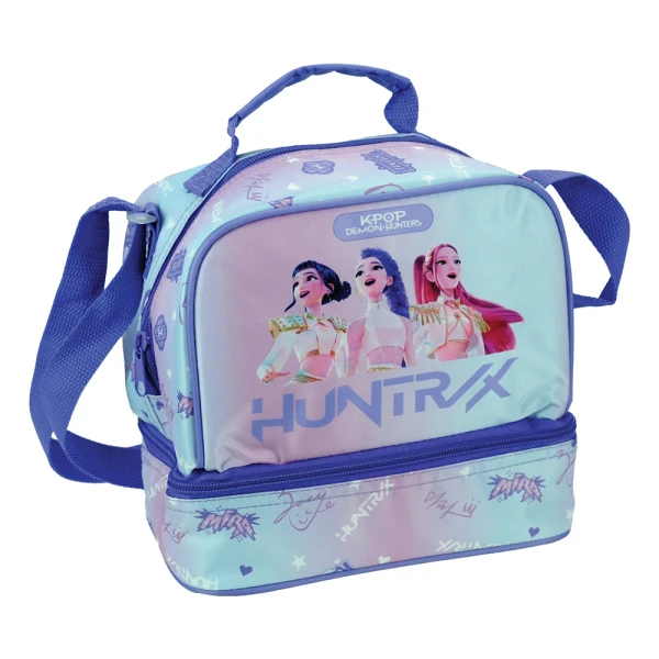 OVAL LUNCH BAG K-POP DEMON HUNTERS PURPLE HUNTRIX