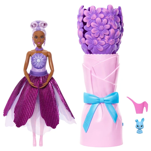 BARBIE PETAL POP ΚΟΥΚΛΑ ΜΩΒ ΜΑΡΓΑΡΙΤΑ