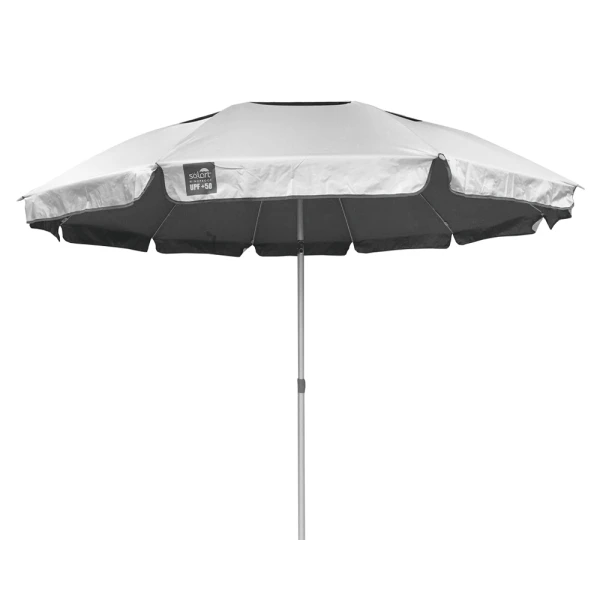 SEA UMBRELLA 220/10 28/32mm WITH TILT POLYESTER - GREY