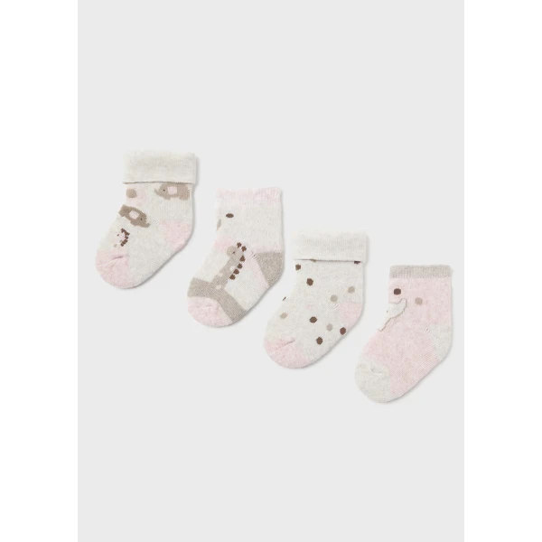 MAYORAL SET 4 SOCKS PINK BABY