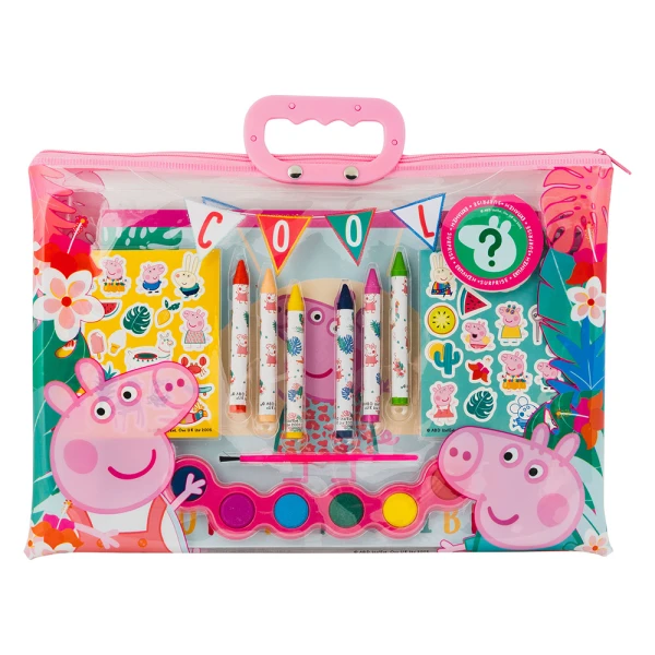 AS DRAWING SET PEPPA PIG TRANSPARENT BAG FOR AGES 3+