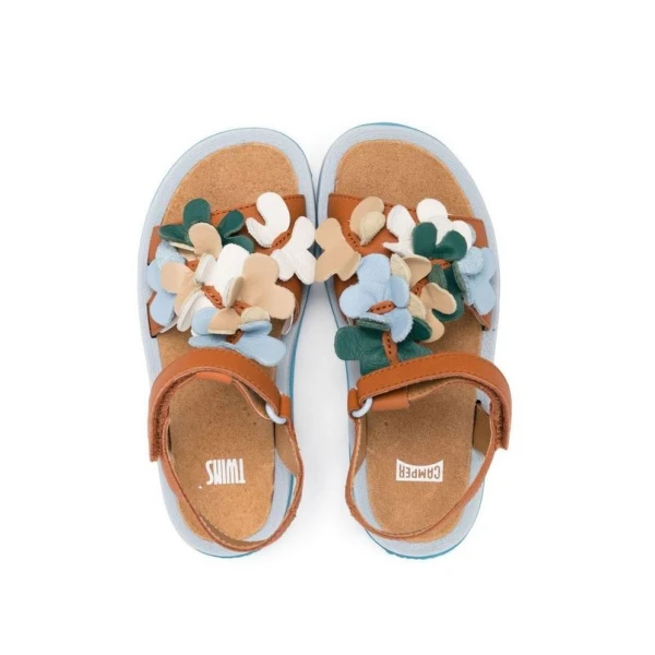 CAMPER ΠΑΙΔΙΚΑ ΠΕΔΙΛΑ ΚΟΡΙΤΣΙ TWINS ΠΟΛΥΧΡΩΜΑ ΚΑΦΕ
