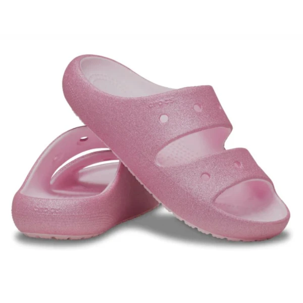 CROCS CLASSIC GLITTER SANDAL V2 K PINK MILK