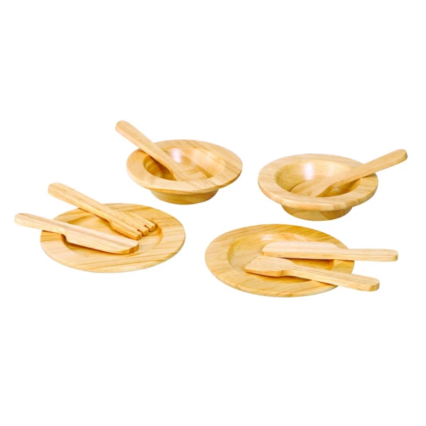 ΞΥΛΙΝΟ ΠΑΙΧΝΙΔΙ PLAN TOYS - TABLEWARE SET