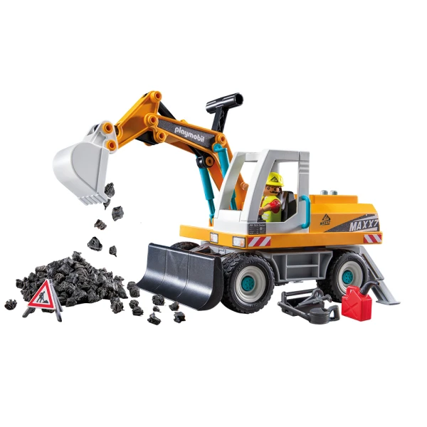 PLAYMOBIL ACTION HEROES LARGE EXCAVATOR