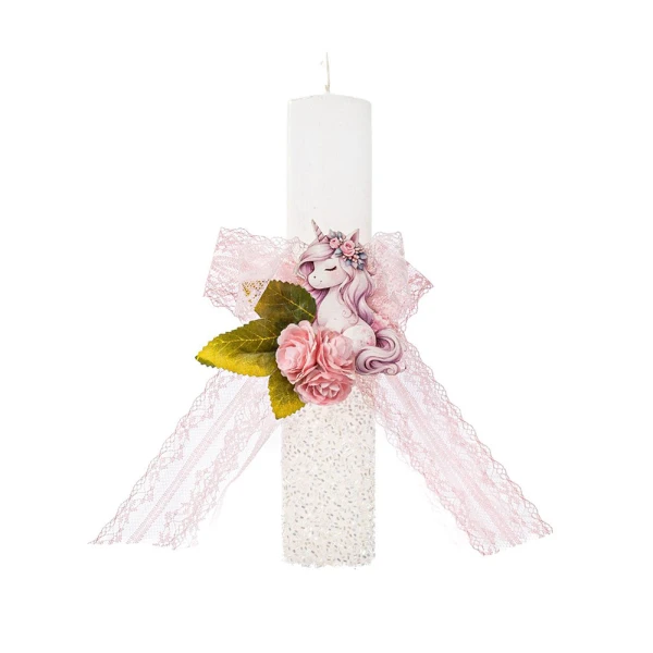 FEELING WOOD HANDMADE SCENTED CANDLE BEAD MISS UNICORN 