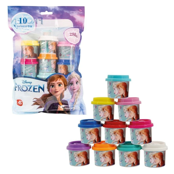 AS 10 DOUGH JARS 1OZ IN A BAG FROZEN FOR AGES 3+