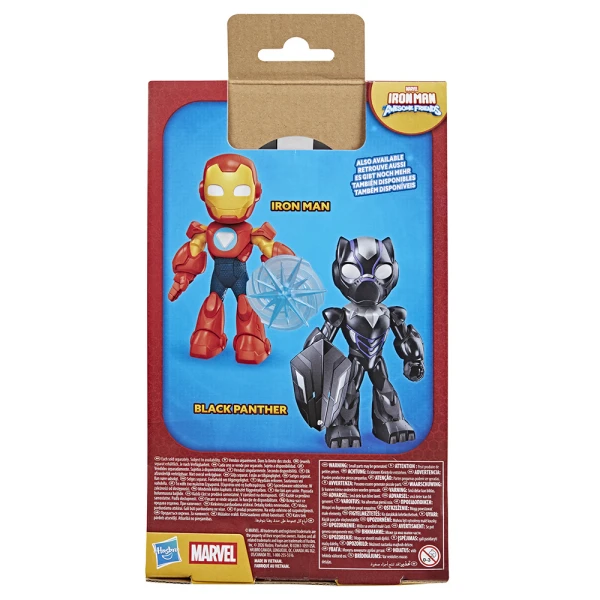 MARVEL IRON MAN AND HIS AWESOME FRIENDS SUPERSIZED BLACK PANTHER FIGURE