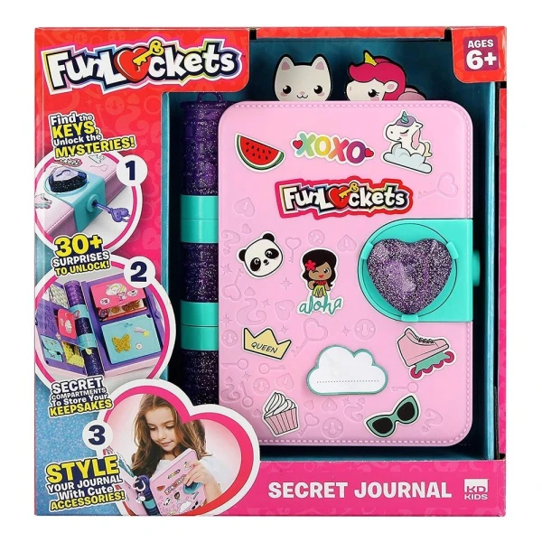 FUNLOCKETS SECRET JOURNAL WITH SURPRISES
