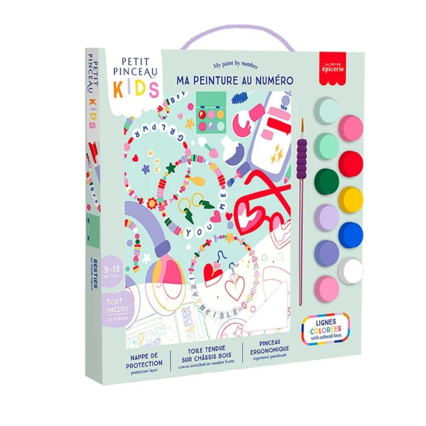 PETIT PINCEAU KIDS PAINT BY NUMBERS -  FRIENDSHIP BRACELETS