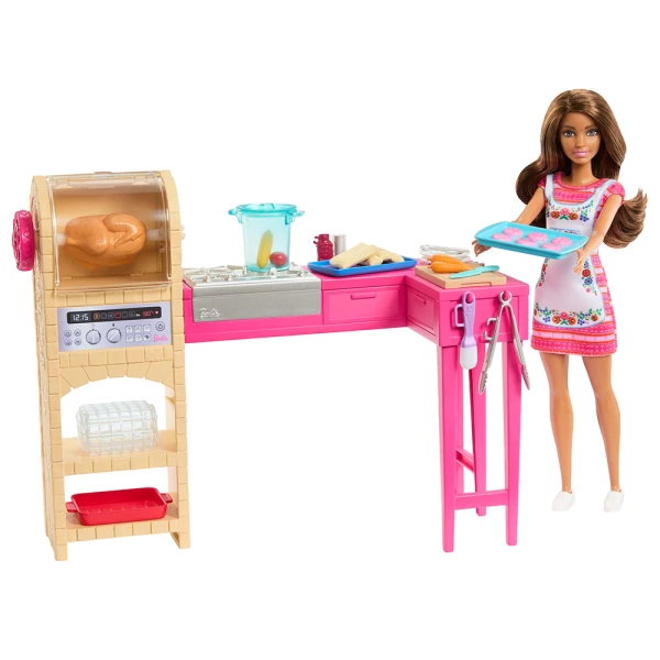 BARBIE ΣΕΤ ΠΑΙΧΝΙΔΙΟΥ ΚΟΥΚΛΑ TERESA COOK & CREATE KITCHEN