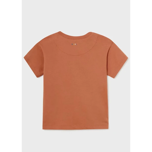 MAYORAL SHORT SLEEVES BLOUSE PLAY CAR SOFT ORANGE