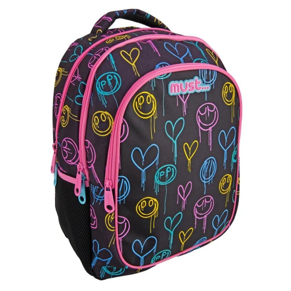 MUST XPRESSION ELEMENTARY SCHOOL BACKPACK 32X18X43 cM 3 CASES MELTED HEART