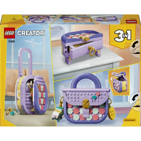 LEGO CREATOR 3IN1 ΤΕΧΝΗ ΚΑΙ ΜΟΔΑ ΤΣΑΝΤΑ ΜΕ ΑΠΟΘΗΚΕΥΤΙΚΟ ΧΩΡΟ