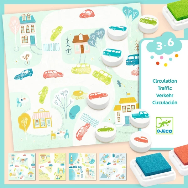 DJECO STAMPING SET - VEHICLES