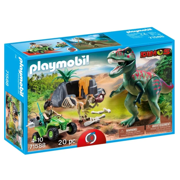 PLAYMOBIL DINOS ΕΞΕΡΕΥΝΗΤΗΣ ΜΕ ΓΟΥΡΟΥΝΑ ΚΑΙ T-REX