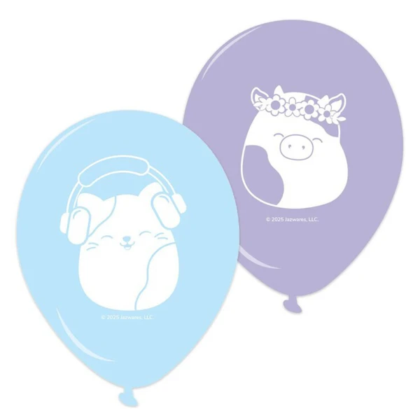PRINTED LATEX BALLOONS SQUISHMALLOWS 8 pcs