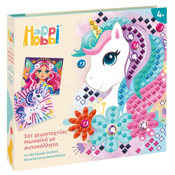 HAPPIHOBBI CRAFT SET MOSAIC WITH STICKERS DREAMWORLD