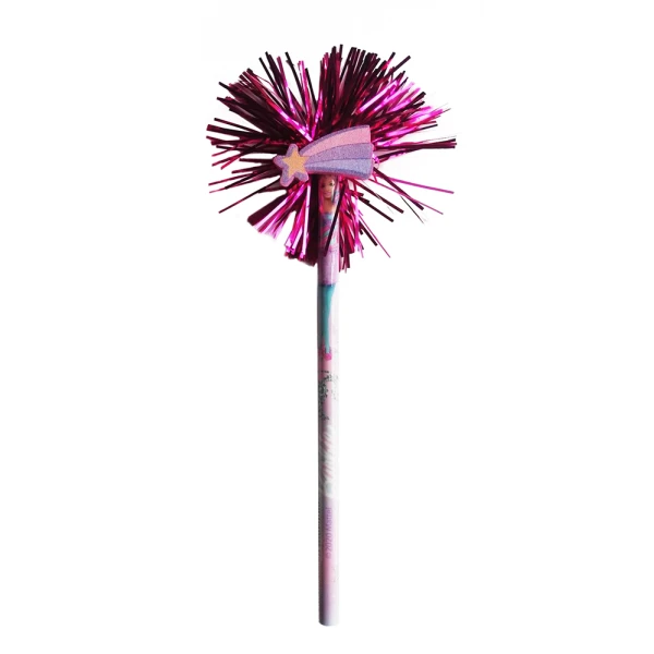 PENCIL WITH DECORATIVE STAR BARBIE - 2 DESIGNS