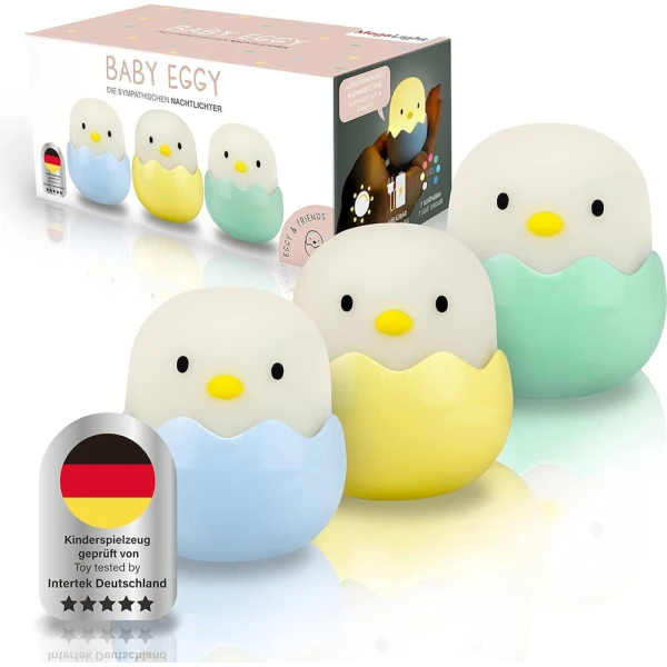 MEGA LIGHT KIDS DECORATIVE WHITE LAMP - BABY EGGY