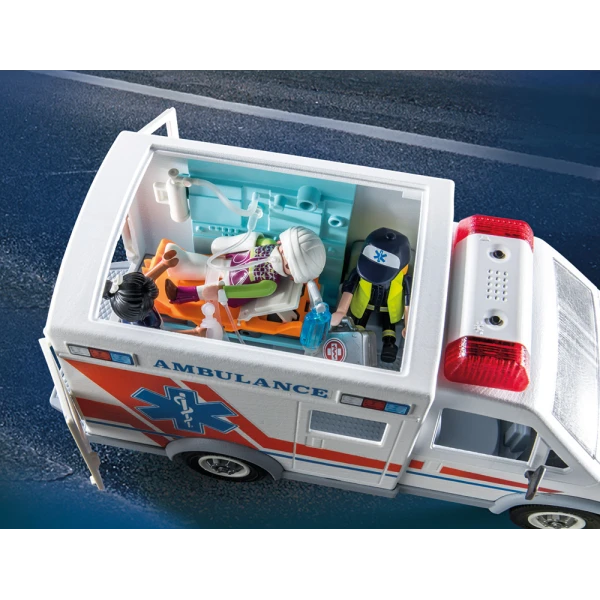 PLAYMOBIL CITY ACTION ΑΣΘΕΝΟΦΟΡΟ ΜΕ ΔΙΑΣΩΣΤΕΣ 