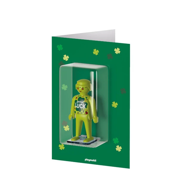 PLAYMOBIL GIFT COLLECTION GREETING CARD GOOD LUCK