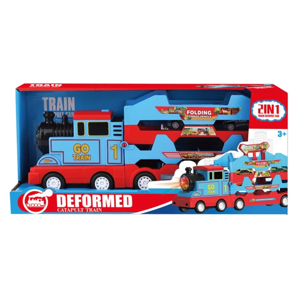 TRANSPORT TRAIN WITH 4 VEHICLES & DUMPER