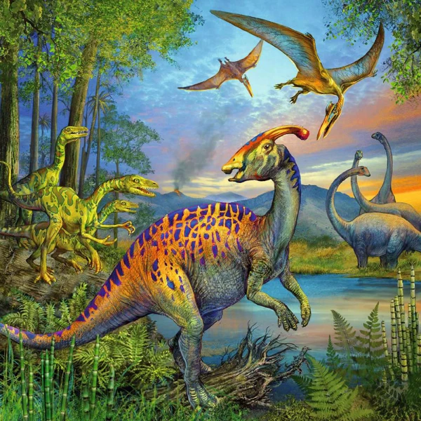 RAVENSBURGER PUZZLE 3Χ49 pcs DINOSAURS