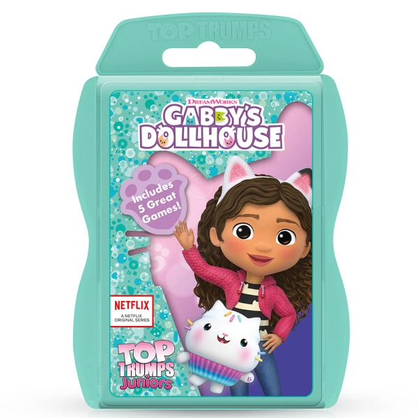 WINNING MOVES CARD GAME TOP TRUMPS JUNIORS - GABBY\'S DOLLHOUSE