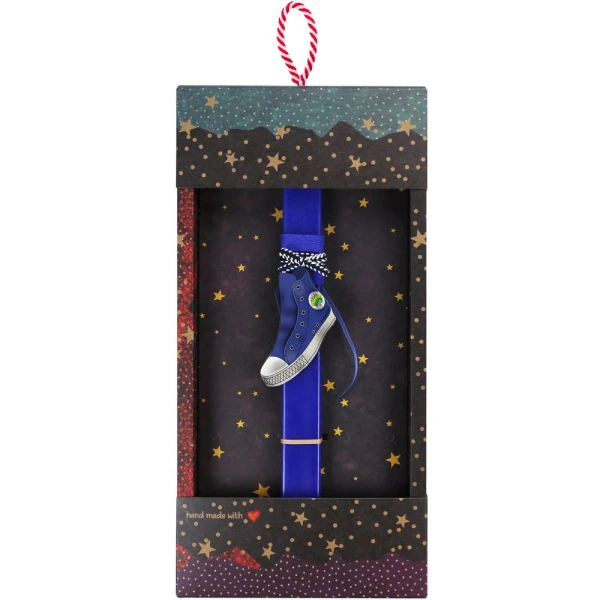 SYNCHRONIA HANDMADE CANDLE 30 cm BASIC - SNEAKER BLUE