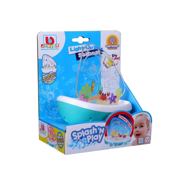 BBURAGO JUNIOR SPLASH N PLAY LIGHT UP SAILBOAT