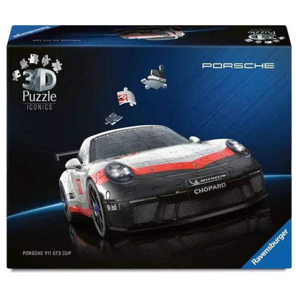 RAVENSBURGER 3D ICONICS ΠΑΖΛ 108 τεμ. PORSCHE GT3 CUP