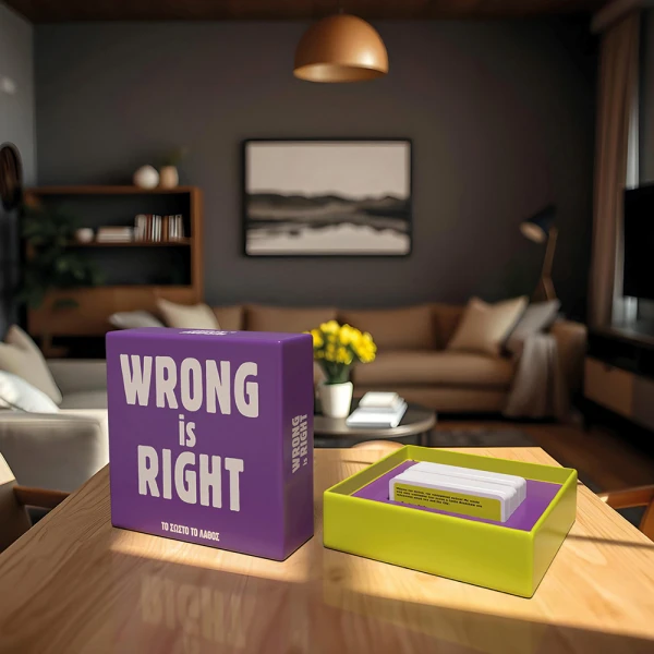 AS GAMES ΕΠΙΤΡΑΠΕΖΙΟ ΠΑΙΧΝΙΔΙ GIFT GAMES WRONG IS RIGHT ΓΙΑ ΗΛΙΚΙΕΣ 15+ ΧΡΟΝΩΝ ΚΑΙ 2-6 ΠΑΙΚΤΕΣ