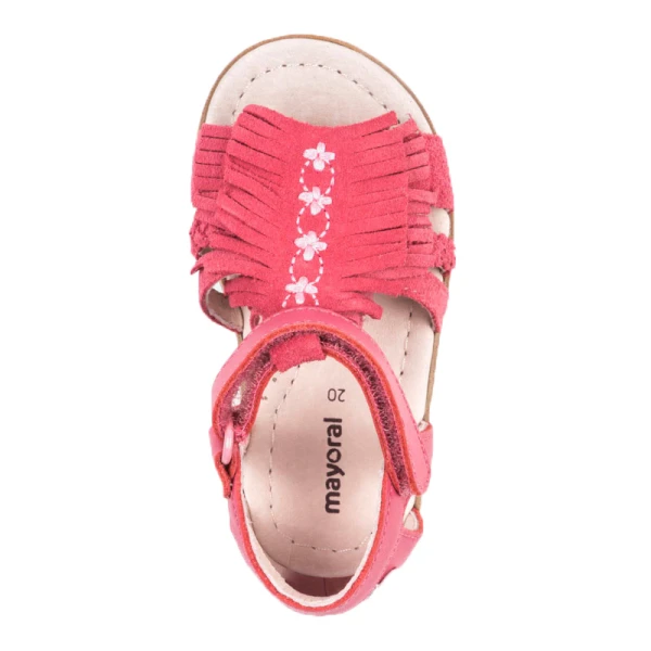 MAYORAL LEATHER SANDALS FUCHSIA