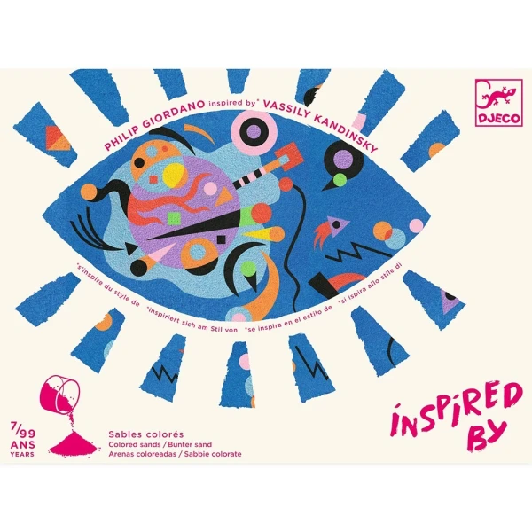 DJECO INSPIRED BY VASSILY KANDINSKY - PAINTING WITH SAND ABSTRACT ART