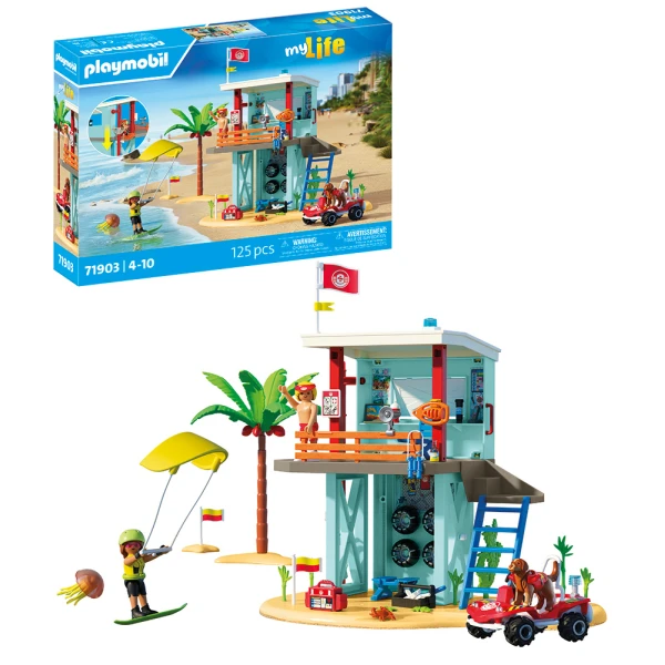 PLAYMOBIL MY LIFE ΠΥΡΓΟΣ ΝΑΥΑΓΟΣΩΣΤΗ ΚΑΙ ΟΧΗΜΑ ΠΑΡΑΛΙΑΣ