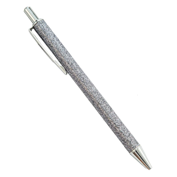 FUNKY FISH PEN SILVER STRASS