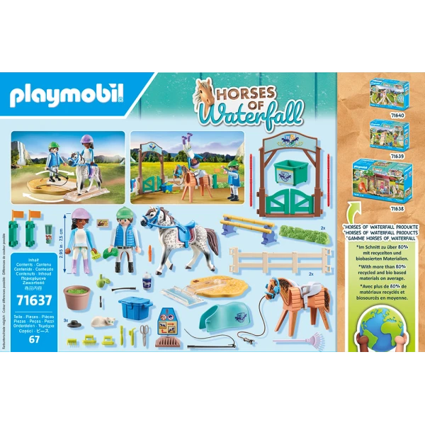 PLAYMOBIL HORSES OF WATERFALL MODERN RIDING SCHOOL