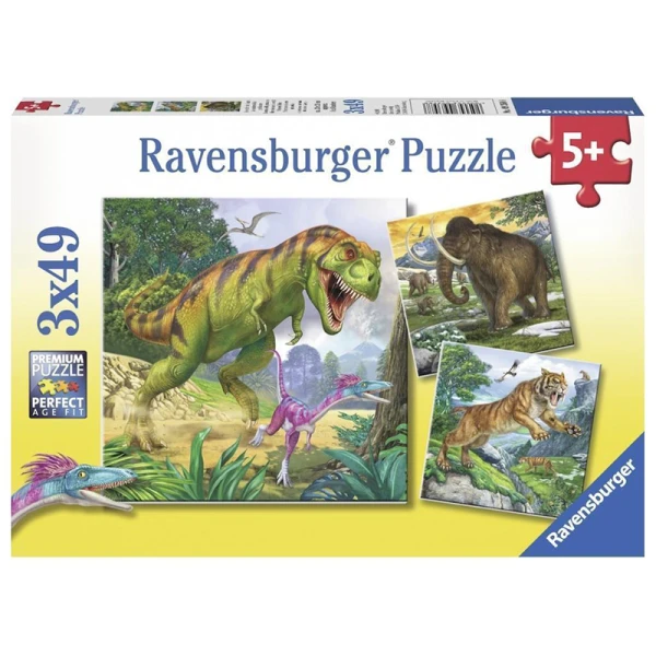RAVENSBURGER ΠΑΖΛ 3Χ49 τεμ. ΔΕΙΝΟΣΑΥΡΟΙ