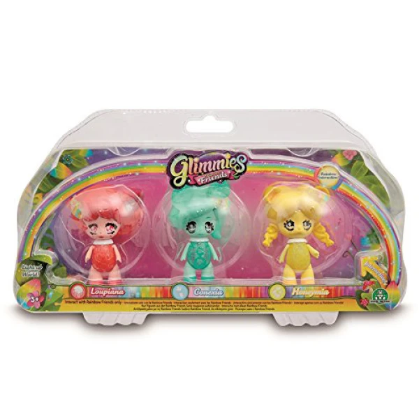 GLIMMIES FRIENDS SET 3 DOLLS - 2 DESIGNS