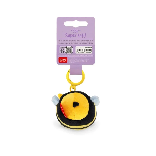 LEGAMI KEY RING SUPER SOFT PLUSH BEE