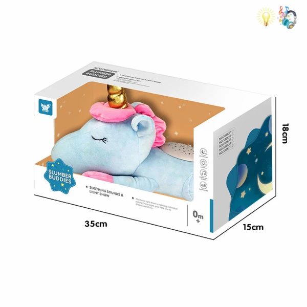 MUSIC PROJECTOR WITH SOUNDS UNICORN - ΣΙΕΛ
