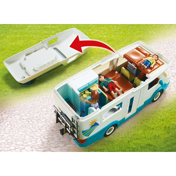 PLAYMOBIL FAMILY FUN ΑΥΤΟΚΙΝΟΥΜΕΝΟ ΟΙΚΟΓΕΝΕΙΑΚΟ ΤΡΟΧΟΣΠΙΤΟ