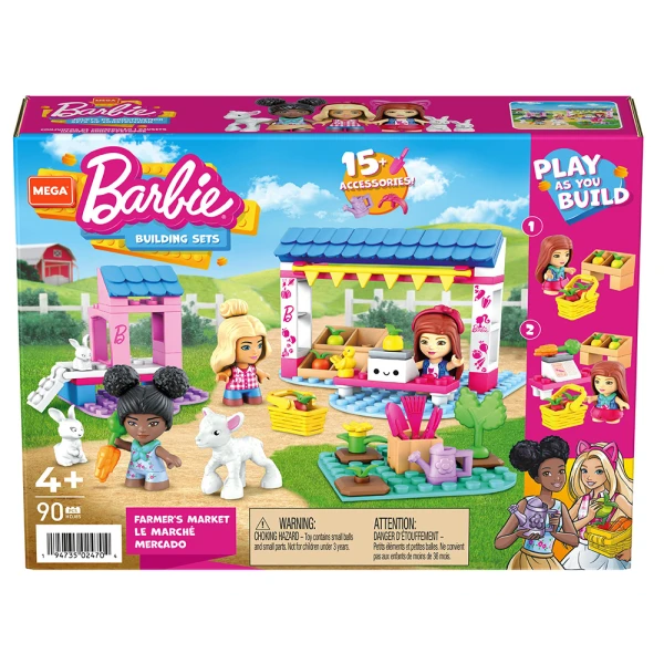MEGA BLOKS BARBIE SHOP AT FARM 90 pcs
