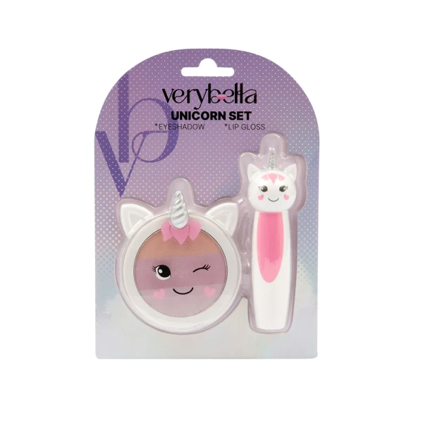 VERY BELLA UNICORN SET EYE SHADOW & LIP GLOSS
