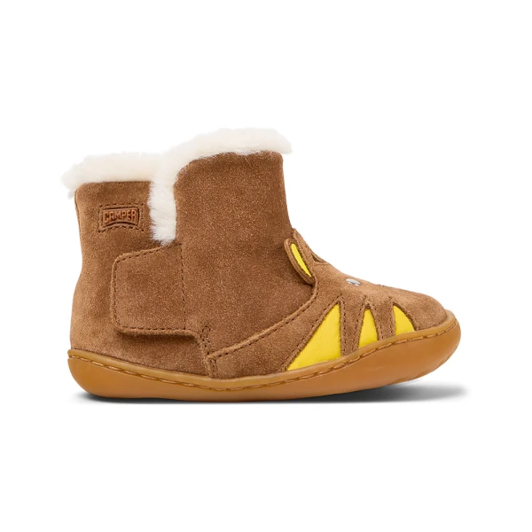 CAMPER KIDS SLIPPERS GOBI PATH BROWN