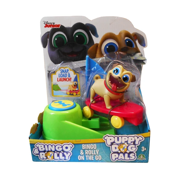 PUPPY DOG PALS FIGURES WITH LAUNCHER - 2 DESIGNS