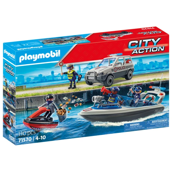 PLAYMOBIL CITY ACTION POLICE PURSUIT ON THE WATER