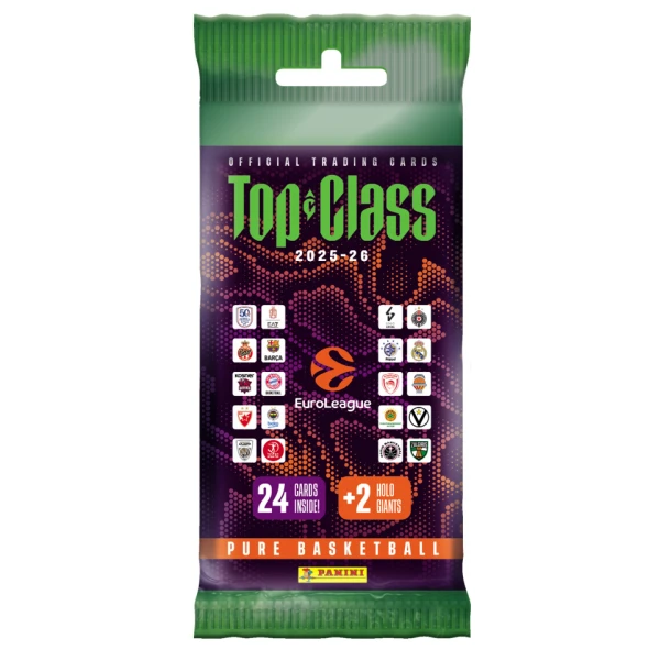 PANINI EUROLEAGUE TOP CLASS 2026 ΦΑΚΕΛΑΚΙ ΜΕ 24 ΚΑΡΤΕΣ