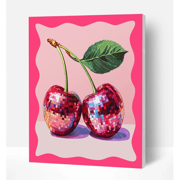 SPLAT PLANET ΣΕΤ DIAMOND PAINTING ΣΕ ΚΑΜΒΑ ΜΕ ΤΕΛΑΡΟ 30Χ40 εκ. CHERRY POP